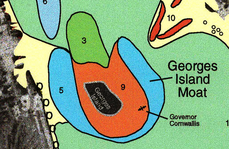 An interpretation of the multibeam bathymetry from around Georges Island