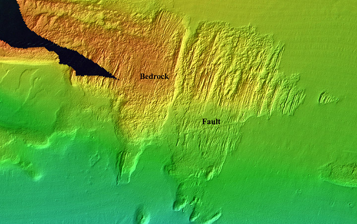 Map showing the geographic divisions of Halifax Harbour.