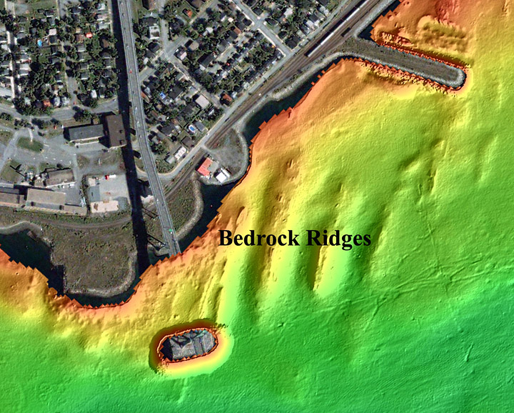 photographs of the three bedrock types