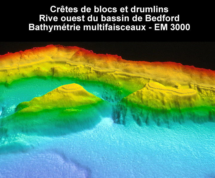 Image tridimensionnelle de bathymétrie multifaisceaux