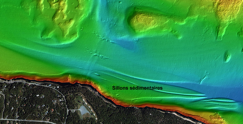 Image de bathymétrie multifaisceaux